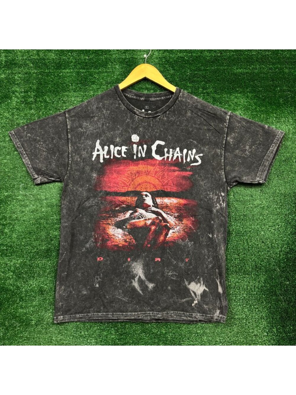 Alice In Chains Dirt Est 1987 Rock Band Mineral Wash T-Shirt Size Large